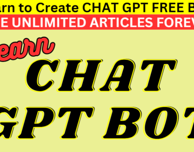 Chat GPT Article Creator Bot for Creating unlimited Free Blog Content for life no Need to Buy GPT API